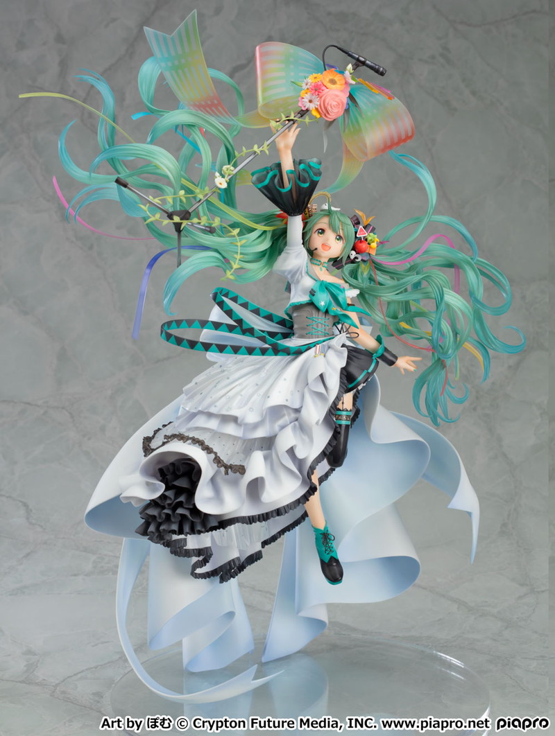 ふわりと舞う髪の毛や色彩が美しい 初音ミク イラストコンテスト 大賞作品がフィギュアに Pash Plus