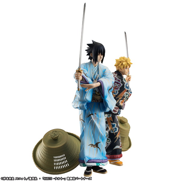 Naruto ナルト 美麗な着物姿のナルト サスケがg E M シリーズよりフィギュア化 Pash Plus